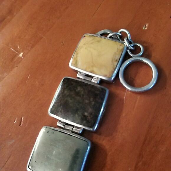 Silpada Sterling Silver Pyrite Bronzite Jasper Bracelet Retired! $179 - Picture 5 of 10